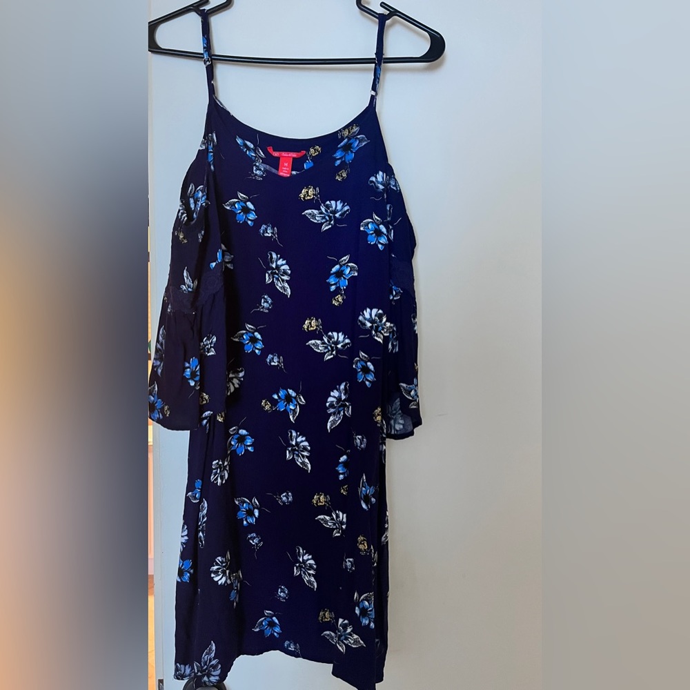 Beautiful Blue Cold Shoulder Dress